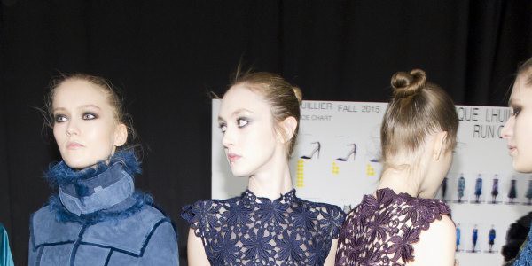 Monique Lhuillier Fall/Winter 2015-16 Backstage