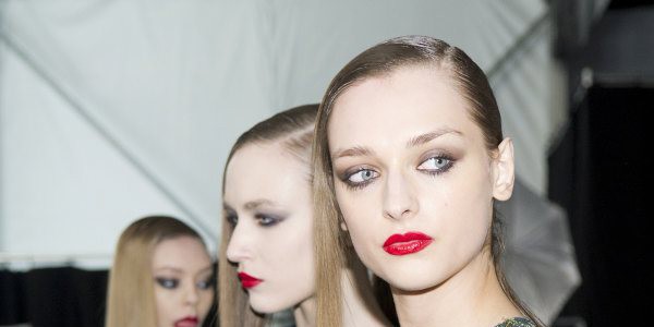 Monique Lhuillier Fall/Winter 2015-16 Backstage