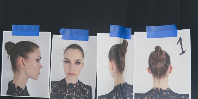 Monique Lhuillier Fall/Winter 2015-16 Backstage