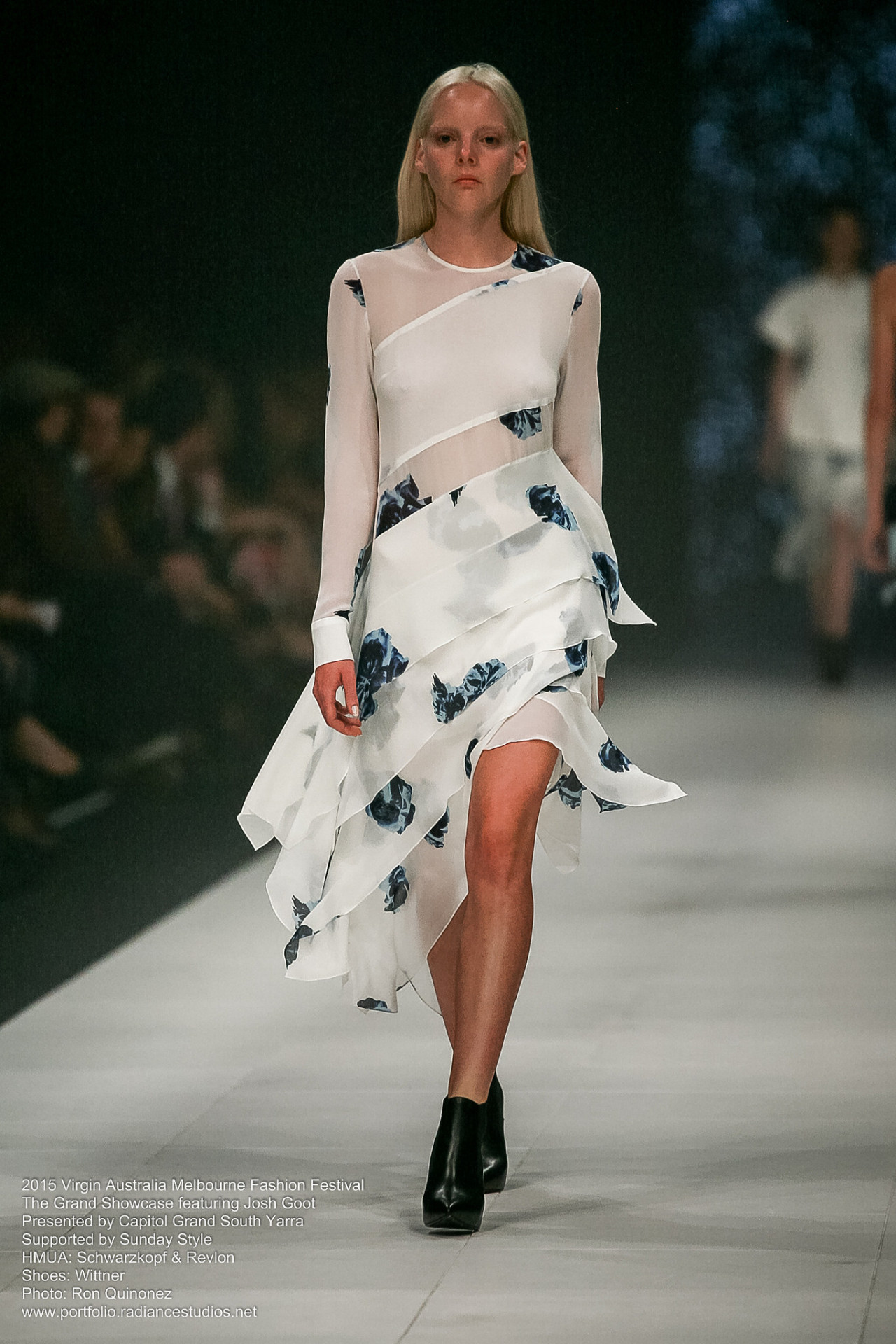 2015 Virgin Australia Melbourne Fashion Festival The Grand Showcase featuring Josh Goot Presented by Capitol Grand South Yarra Supported by Sunday Style HMUA: Schwarzkopf & Revlon Shoes: Wittner